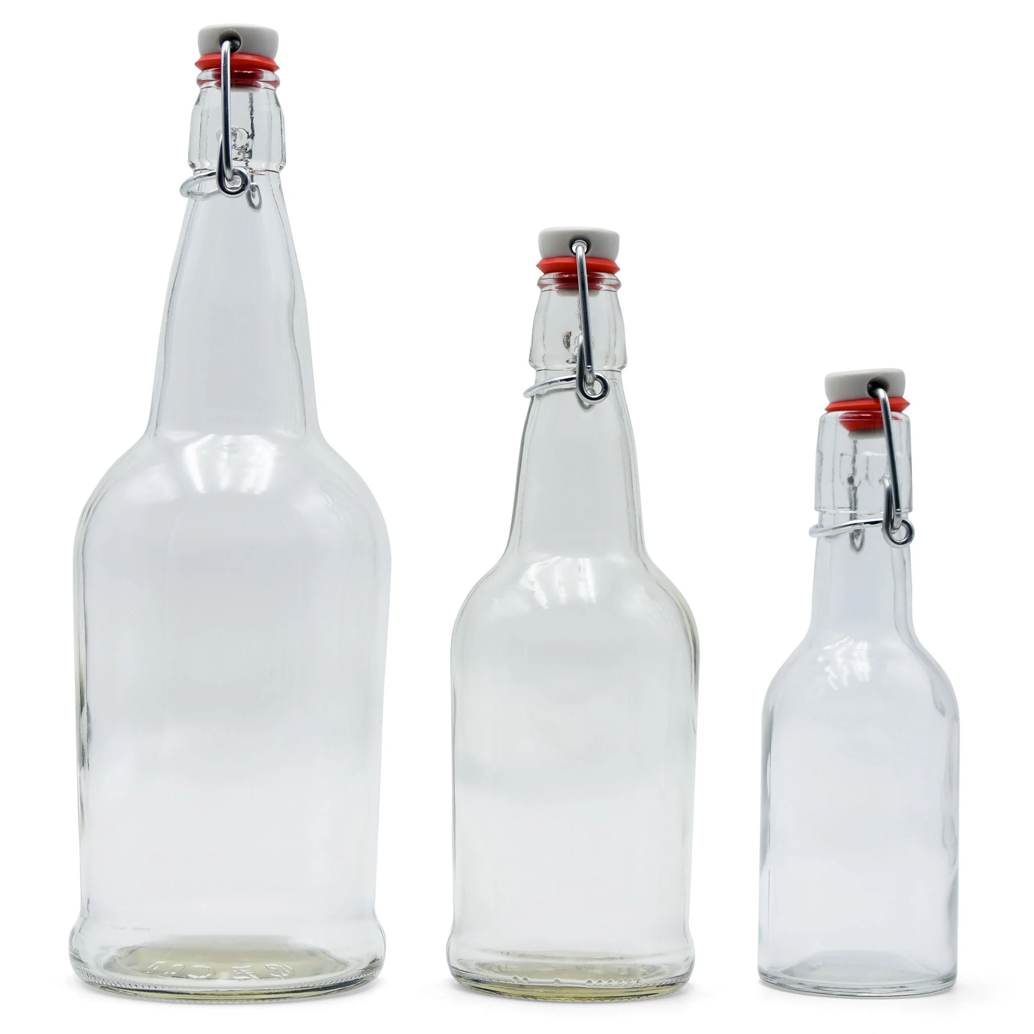 Clear EZ Cap Bottles w/ Swing Top - 16 oz - Image 5